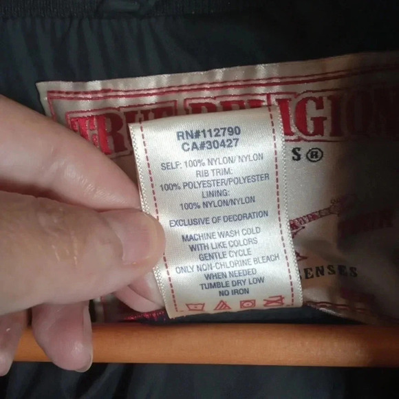 True Religion windbreaker men's Striped sleeve size extra large - Picture 4 of 8